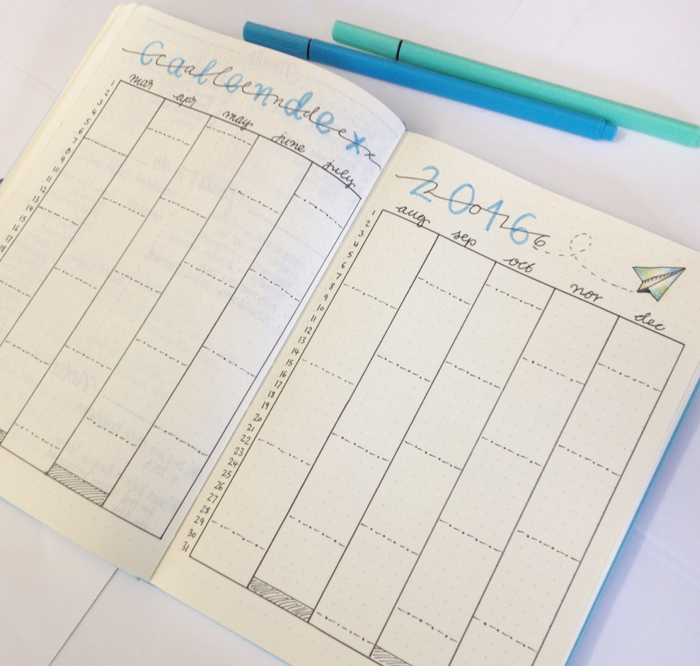 Introducing Calendex as a way for future planning with your bullet journal.