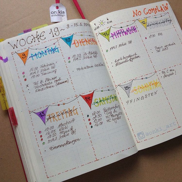 25 Weekly Spread Ideas for your Bullet Journal - christina77star.co.uk