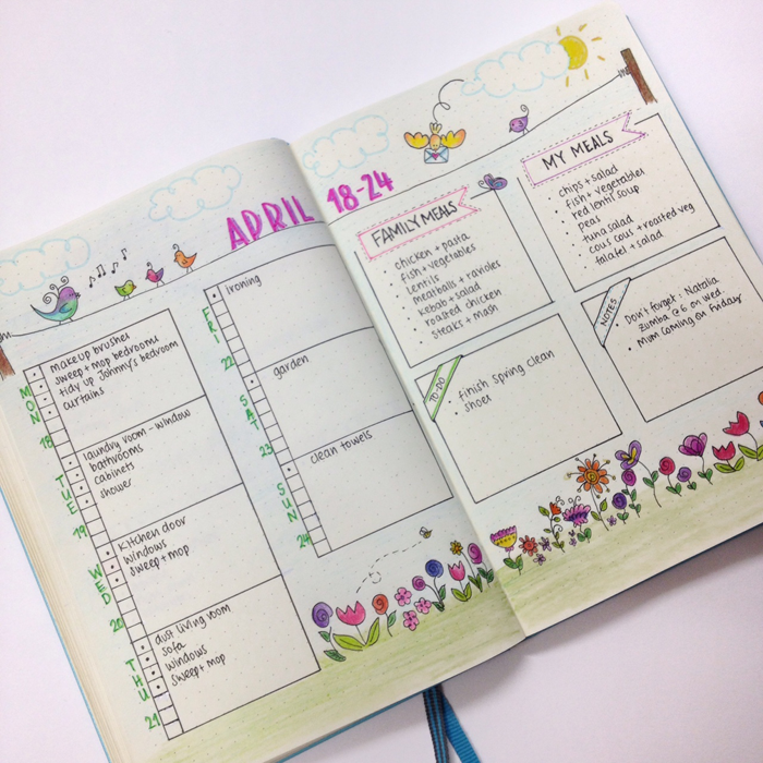 25 Weekly Spread Ideas for your Bullet Journal - christina77star.co.uk