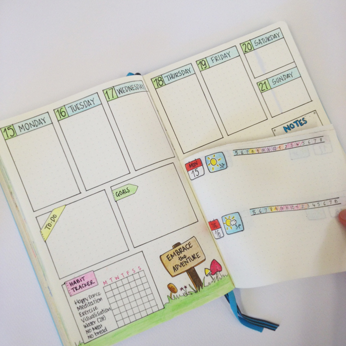 Showing you how to use the 'Dutch door' system in your bullet journal as well as lots of examples of weekly spreads that use it either horizontally or vertically - www.christina77star.co.uk