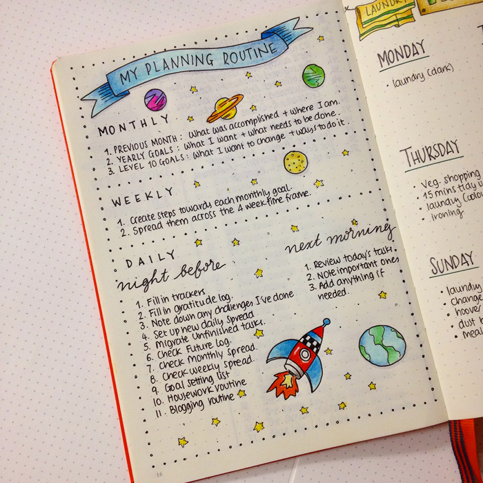 Sharing with you the pages and spreads that I've created in my second bullet journal until now. - www.christina77star.co.uk