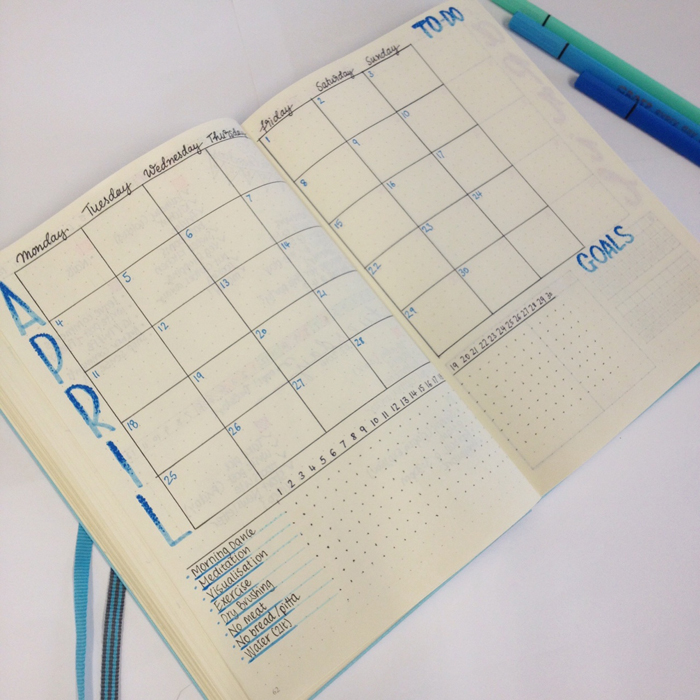 Bullet Journal: My April Set Up - christina77star