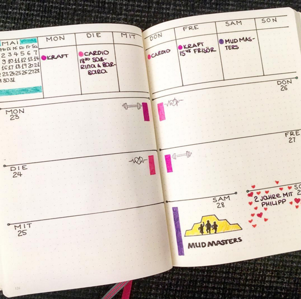 Here are some examples of weekly spread ideas for your bullet journal, by me and other talented fellow bullet journalists, so that you get inspired - www.christina77star.co.uk
