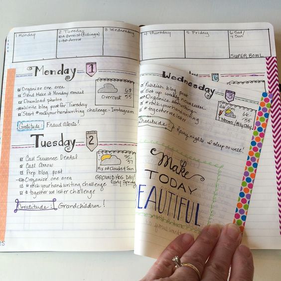 Showing you how to use the 'Dutch door' system in your bullet journal as well as lots of examples of weekly spreads that use it either horizontally or vertically - www.christina77star.co.uk