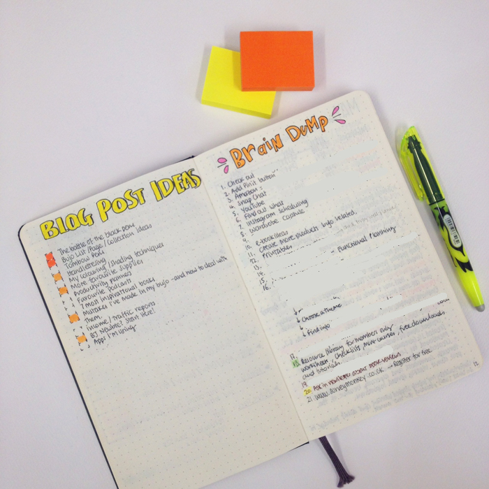 Showing you around my blogging bullet journal - www.christina77star.co.uk