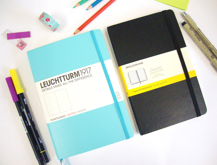 Comparing the Leuchtturm1917 and the Moleskine bullet journal notebooks