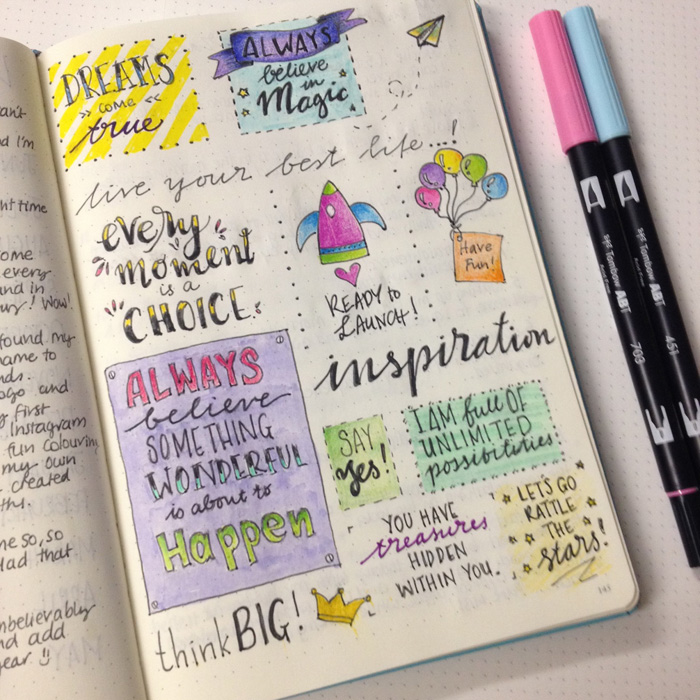 Sharing my June set up in my bullet journal - christina77star.co.uk