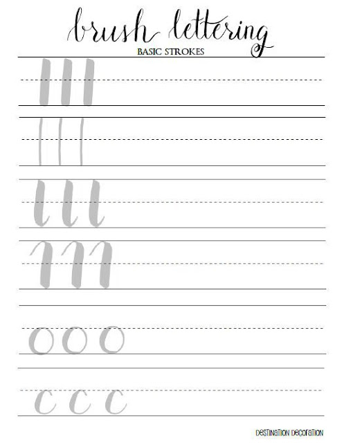 All about my hand lettering practice and the worksheets I tend to use to practice - christina77star.co.uk