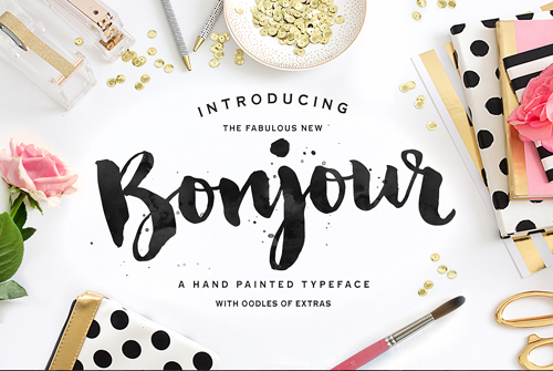 bonjour font