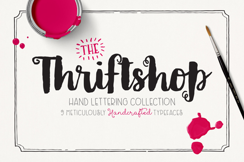 thriftshop hand lettering collection