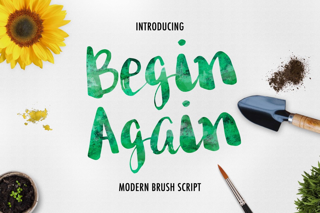 begin again font