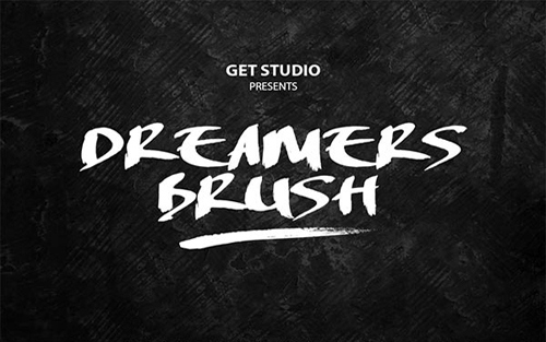 dreamers brush font