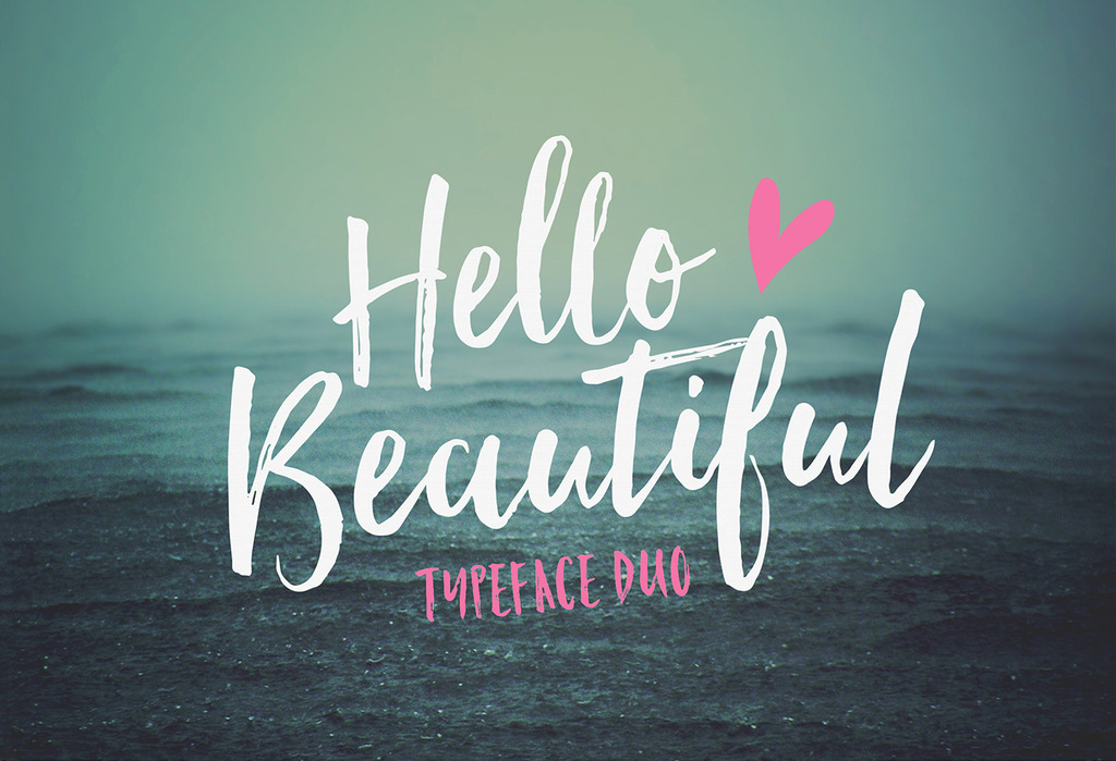 hello beautiful typeface