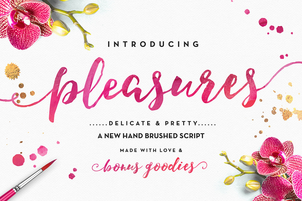 pleasures font 
