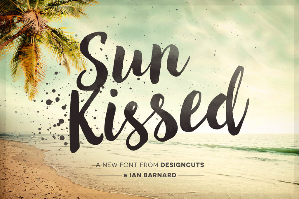 sun kissed font